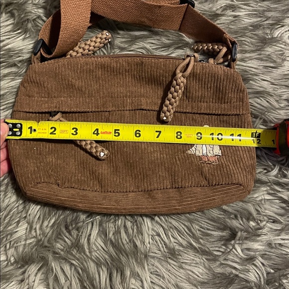 Corduroy purse with Bear Embroidery - Picture 5 of 7